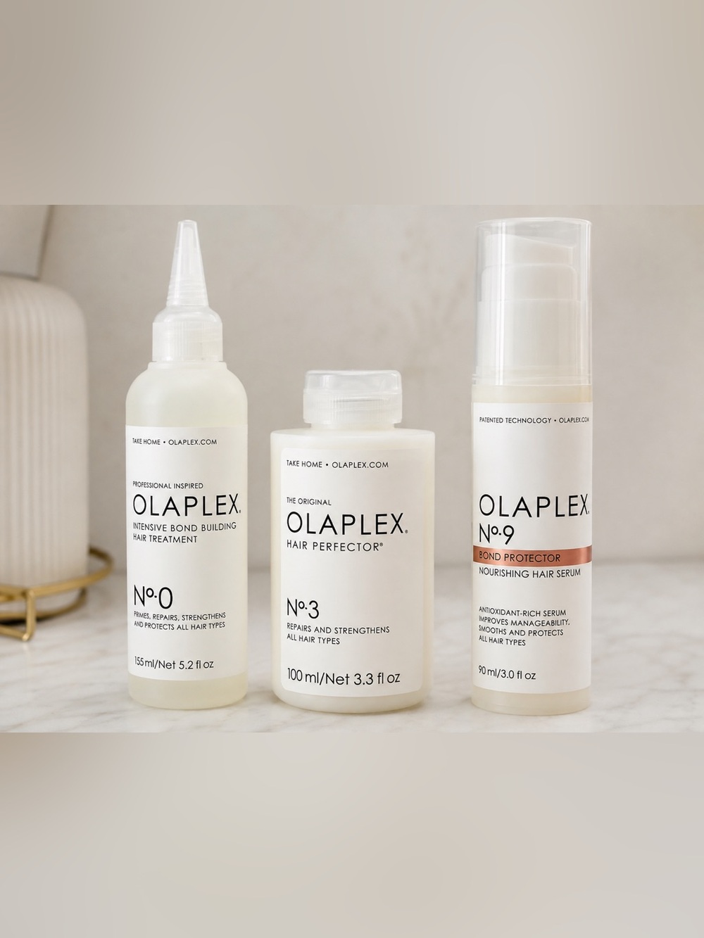 OLAPLEX No.0, No.3 & No.9 Trio